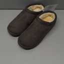 Amazon Essentials Men's Sherpa Clog Slippers (9, Grey)