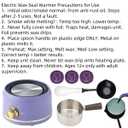 Sealing Wax Warmer Electric with a 80ml Large Spoon, a Non-Slip Melt Scoop Electrical Wax Seal Melting Furnace Warmer Kit Great Tool for Melting Waxs Seals Sticks Beads (Purple)