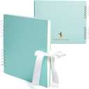 Never Ever Land Scrapbook Album  12x10 Blue Scrap Book. Scrapbooking Supplies, Memory Book, Wedding Guest Book, Photo Album, Baby Shower Gifts, Valentines, Engagement Gifts