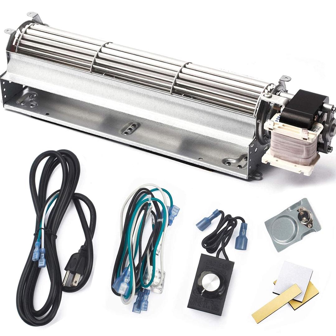 Criditpid BKT GA3650T GA3650TB GA3700T GA3700TA Fireplace Blower Fan Kit for Desa Tech, FMI, Vanguard, Comfort Glow Fireplaces Parts, Replacement GA3650 Blower Fan Kit for Astria & Vexar Fireplaces