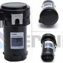 Air Compressor 12V,150db Air Horn Compressor,Air Pump for Horn Trumpet Air Horn Replacement Super Loud Car Horn Compressor Kit for Any Vehicle Lorrys Trucks Trains Boats Cars Vans (black)