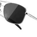 Polarized Aviator SunglassesUV Protection, Sleek Metal Frame Sunglasses for Men & Women Driving Sports