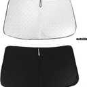 D-Lumina Windshield Sun Shade - Compatible with Toyota Tundra (Limited, SR5, Platinum, TRD Pro) 2022 2023 2024 2025 - Upgraded 3 Layers 240T Material, Foldable Front Window Sun Shield Protector