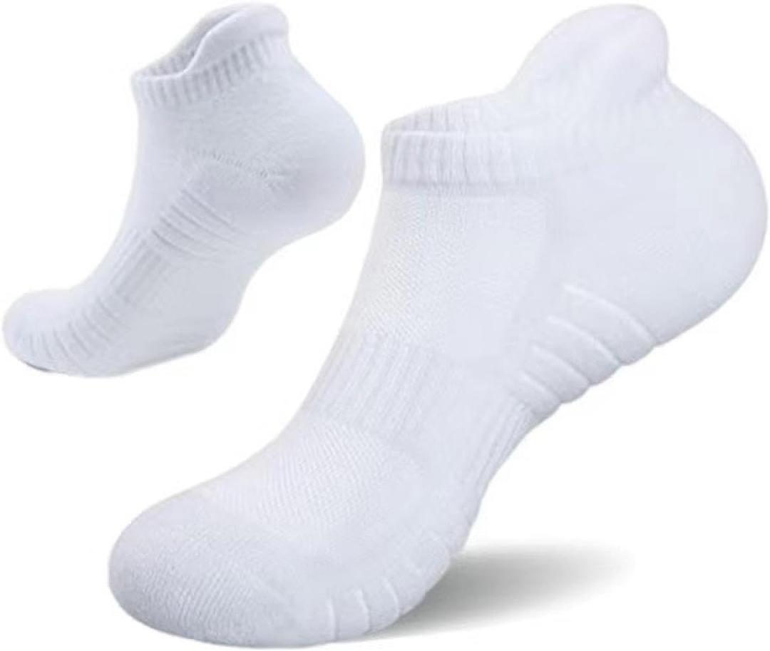 3 Pairs of Long-Cut Professional Basketball Socks, Short-Cut Running Socks, Towel Bottom, Shock Absorption, high-top Sports Socks (39-47 one-size-fits-all)