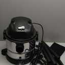 Amazon Basics Wet Dry Vacuum Cleaner, 4 gallon Shop, 3 HP Stainless Steel, Grey/Black