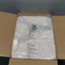 Greenstell Vanity Stool Chair Faux Fur with Storage, 15.7"L x 11.8"W x 19.4"H Soft Ottoman 4 Metal Legs with Anti-Slip Feet, Furry Padded Seat, Modern Multifunctional Chairs for Makeup, Bedroom White