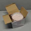 Hushee 50 Pcs Plastic Plates with Gold Trim 6'' Small Round Disposable Vintage Dessert Plates for Party Birthday Buffet Wedding Catering Celebration Reception (Pink)