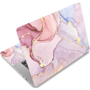 Laptop Skin Sticker Decal 15-15.6 Inches, Universal Reusable Vinyl Sticker for 12.1 13 13.3 14 15.4 Inches Netbook/Notebook PC, Waterproof & Scratch-Resistant (Colorful Marble)