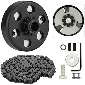 Centrifugal Clutch, Go Kart Clutch 3/4 Bore 12T with #35 Chain 9.525mm for Go Kart Minibike Honda Engines GX160 GX200 GX140 GX120 GC160 GC190, With 2pcs Set Screws and 1pc Connecting link