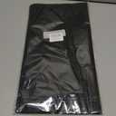 2PCS White Tablecloths 54 x 108 Inch, Table Cloths Rectangle Party Table CoversBlack