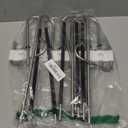 9 Layers Pants Hangers Space Saving, 2 Pack Multifunctional Pant Rack Stainless Steel Closet Organizer for Pants Jeans Leggings Trousers, Antiquewhite