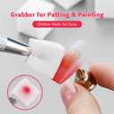 Sponge Pat Gel Nail Polish Palette, 12 Colors Blending Ombre Gel Polish Gradient Painting Nails Art, No Wipe, UV/LED Cured (12 Colors D)
