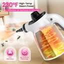 Pressurized Handheld Multi-Surface Natural Steam Cleaner with 12pcs Accessory & Safety Lock, Portable Steamer for Cleaning Home, Kitchen, Bathroom, Car, Upholstery, Grout, Window