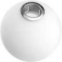 Frosted White Glass Globe for Light Fixtures - 3.1 Inch Round Replacement Shade Cover with Standard Fitter, Compatible with G9 Bulb, Perfect for Pendant Lights and Chandelier Shades