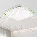 13.25 x 13.25" Universal Bathroom Exhaust Grille Cover, FG701S Bathroom Vent Fan Cover for Broan-NuTone Fans, Ventilation Cover Bathroom Ceiling Fan Cover with Spring Clips