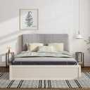 TUTOTAK Small Side Table, Narrow End Table, Skinny Sofa Table, Slim Nightstand, Couch Table, Living Room, Bed Room, Brown TB01BB062 (2-Tier7.9"D x 15.8"W x 22.5"H)