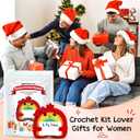 Agantree art Crochet Kit for Beginners Kids Teens Adults Rainbow Crochet Kits with Step-by-Step Video Tutorials, DIY Custom Gifts Birthday Birthday Craft for Girls Friends Women Men (40%+ Yarn)