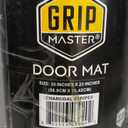Grip Master Door Mat, Charcoal Stripes, 35inches X 23inches