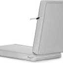 SUNROX All-Weather Fade-Resistant Lounge Chair Cushions DryFast Foam Chaise Lounge Cushions for Outdoor Furniture Patio Pool Lounge Chaise Cushions with Adjustable Straps 73x22 Inch, Heather Grey
