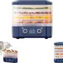Food Freeze Dryer Machine with 5 Trays for Home, 2025 New Digital Adjustable Timer & Temperature Control, Ideal for Fruits, Meat, Vegetables, Candy & Snacks (Blue)