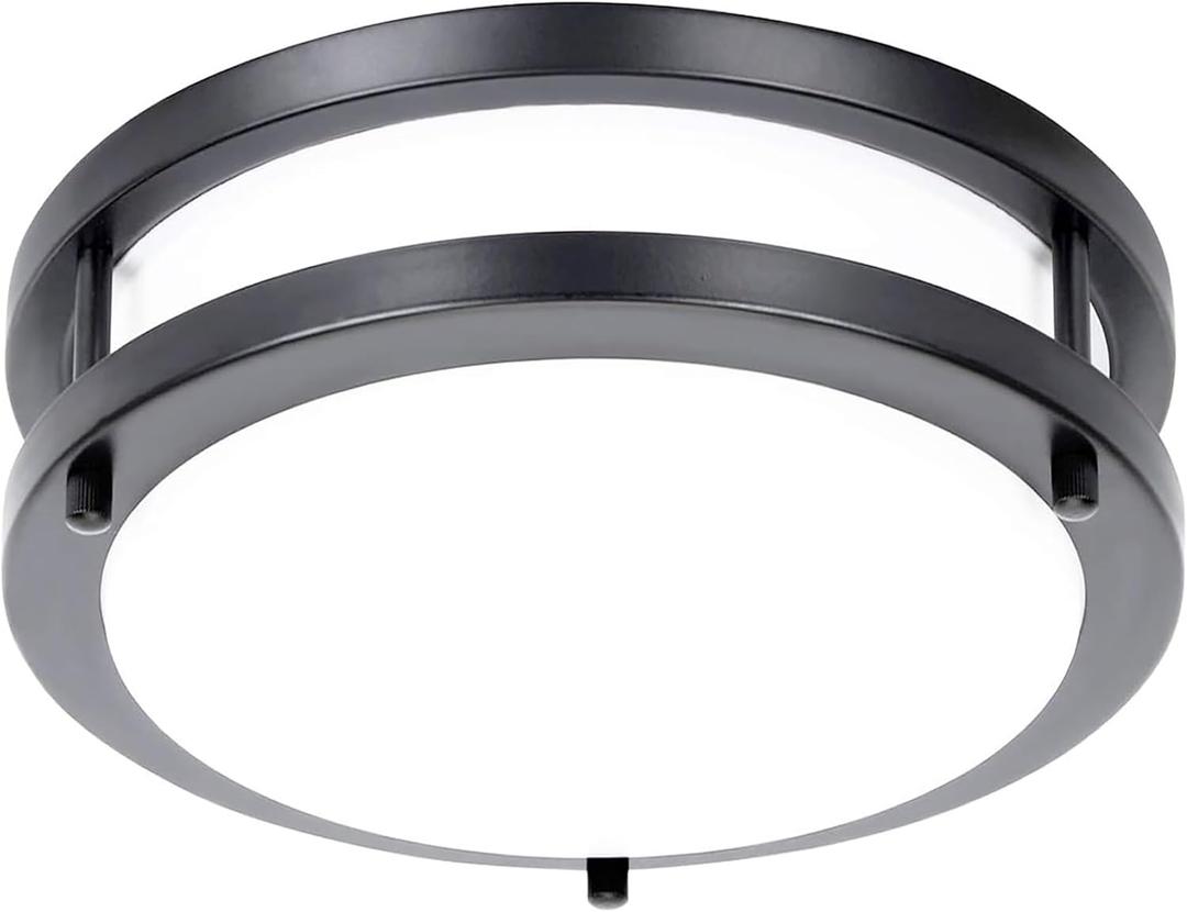 Drosbey 36W Dimmable Ceiling Light Fixture, 12 inch Flush Mount Light Fixture, LED Ceiling Lights for Bathroom, Bedroom, Kitchen, Super Bright 4000 Lumens, 400W Equivalent, 5000K Daylight