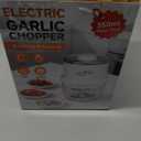 Electric Garlic Chopper, 350ML Glass Bowl Mini Food Processor, Portable Veggie Chopper Onion Garlic Grinder, Wireless Blender for Ginger, Chili, Fruit, Meat, etc