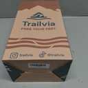 Trailvia Comfortable Footbed Sandals for Men & Women  Adjustable Buckle & Arch Support, Waterproof Summer Slides for Outdoor, Beach & Everyday Adventures (Navy)