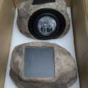 GOODFOEVER Rock Solar Garden Lights, Super Bright Solar Spot Lights, Solar Powered Landscape Lights Outdoor Decorative Waterproof LED Lights for Pathway, Walkway, Yard (Solid Color)