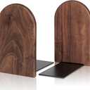 Book Ends,1 Pair Bookends Wood Book Ends Universal Economy Bookend (Medium)