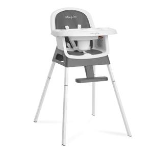 Dream On Me Curio Sit N Seek 3 in 1 Convertible Baby High Chair in Solid Grey, Removable and Adjustable Tray, Portable High Chair, Adjustable Legs, Detachable Footrest & 5 Point Safety Harness Dream On Me Curio Sit N Seek 3 in 1 Convertible Baby High Chair in Solid Grey, Removable and Adjustable Tray, Portable High Chair, Adjustable Legs, Detachable Footrest & 5 Point Safety Harness