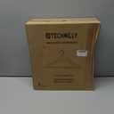 TECHMILLY 20 Pack Solid Wooden Suit Hangers, Heavy Duty Coat Hangers for Closet, Smooth Finish Clothes Hangers with 360 Swivel Hook & Non Slip Pant Bar & Cut Notches for Shirt, White