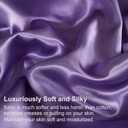 Bedding_Dreamer Satin Comforter Set King Size, 8 Piece Bed in a Bag Lavender with Sheets, Silky Soft Polyester Satin Bedding Set, Lightweight, 16 Inch Deep Pocket, Soft Glam Style