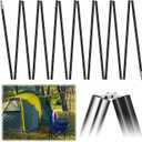 Yaocom Fiberglass Tent Poles Replacement Pre Assembled Black Tent Poles Camping Rod Parts for Hiking Outdoor Camping Backpacking (20ft)