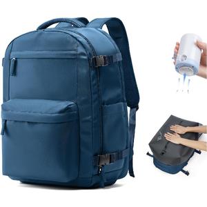 VGCUB Vacuum Backpack Travel with Electric Pump Vacpack System Storage Compression Laptop Work Business Waterproof College Weekender Bags Casual Daypack Backpacks for Women Men Blue