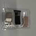 BELONGME 3 Pack Mesh Loop Compatible with Apple Watch Bands for Women Men38mm/40mm/41mm/42mm(series 11 10), Stainless Steel Metal Magnetic Strap for iWatch (Starlight+Black+Rose Gold)