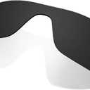 1.5mm Polarized Replacement Lenses for Oakley Batwolf Sunglasses OO9101 - Multiple Options (Dark Black)