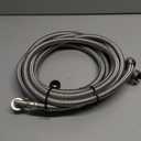 KEOKLE Washing Machine Hoses,8ft 2pack 3/4" Stainless Steel Braided Washer Hoses 90 Degree Eblow Burst Proof Water Supply Lines Universal Fit to Hot and Cold Connection