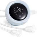 Electric Nipple Corrector for Flat or Inverted Nipples, Portable Nipple Pump, Inverted Nipple Puller, 6 Corrector Covers Rechargeable Nipple Puller Sunken and Shy Nipples (Blue)