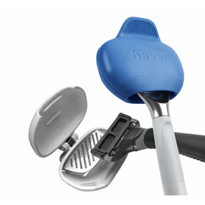 Haven Clip On Razor Protector for Men and Women - Premium Razor Covers Designed to Last - 2 pack (Black and Blue)