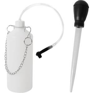 0.8L Brake Bleeder Vacuum Pump Kit, Fluid Extractor, Master Cylinder Bleeder Kit, Brake Bleeder Bottle with 24 inch Hose and Rubber Connector, for Automotive, Motorcycle, Trailer Tools