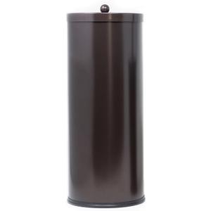 [2023 Upgraded Version] HUJI Rust Resistant Stainless Steel Toilet Paper Roll Canister Holder w/Removable Base for Bathroom Storage (1 Pack, Toilet Paper Canister) (Bronze)