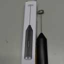 Bonsenkitchen Powerful Milk Frother for Coffee, Fast Handheld Drink Mixer with Stainless Steel Whisk, Battery Operated Hand Frother Stirrer Wand-Black