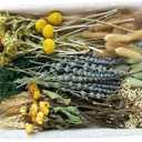 DIY Natural Dried Flower Set, Bulk Dried Flowers for Vase, Dried Flowers with Stems, Dried Roses, Mini Dried Flower Bouquets.(Brown)