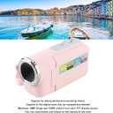 Yunseity Kids Video Camera for Girls Boys, D22 16MP 1080P Kids Camera Camcorder with 2 Inch Color Display, 16X Digital Zoom, Vlogging Video Camcorder for Childrens Toy Gift (Roseate)