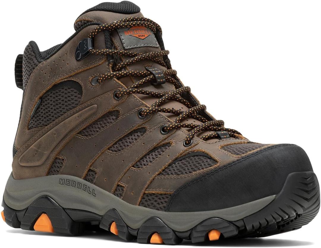 Merrell Men's Moab Vertex 2 Mid Waterproof Carbon Fiber (11 Wide, Earth)