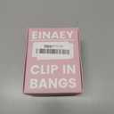 Clip in Bangs, 100% Real Human Hair Ash Blonde Fake Bangs Hairpieces for Women Fringe with Temples Wispy Bangs Clip In Hair Extensions for Daily Wear