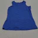 VICHYIE Women Tank Tops Summer Sleeveless Basic Cami Top Shirt Slim Knit Ribbed Racerback Blouses (Medium, Blue)