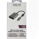 Zgear 3.5mm Audio And  To C Power Adapter