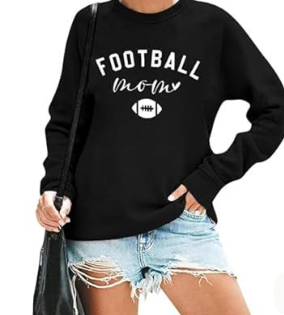 Teyseev Women Football Mom Sweatshirt Vintage Game Day Pullover Football Gameday Long Sleeve Outfits Top Teyseev Women Football Mom Sweatshirt Vintage Game Day Pullover Football Gameday Long Sleeve Outfits Top