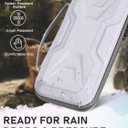 Carrying Case for Nintendo Switch 2 Model(2025), Portable Hard EVA Shell Travel Pouch with 10 Game Card Slots, Velvet Interior, Mesh Pocket, Water-Resistant, Lightweight Carrying Bag, Silver-Gray